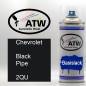 Preview: Chevrolet, Black Pipe, 2QU: 400ml Sprühdose, von ATW Autoteile West.